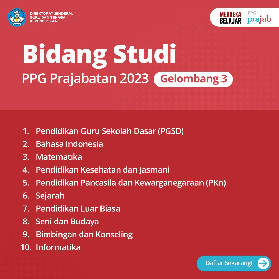 Jadi Guru Profesional Melalui Program PPG Prajabatan 2023