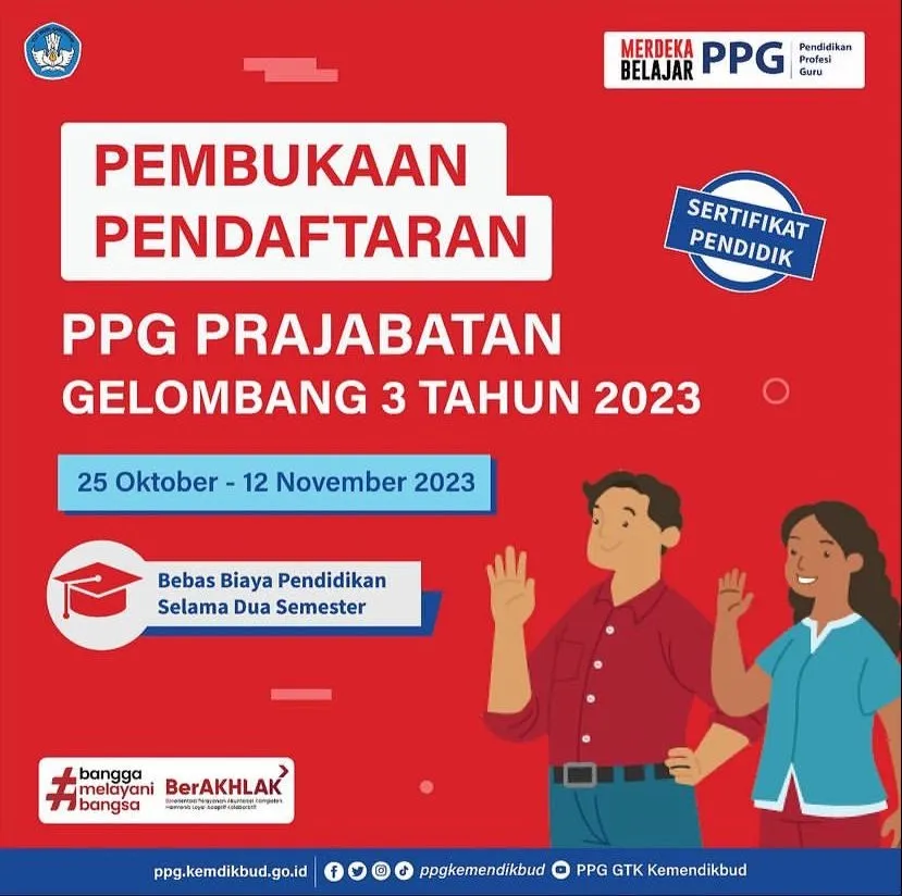 Paket Informasi PPG Prajabatan 2023 Gelombang 3